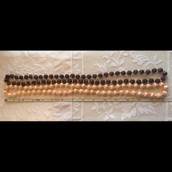 Vintage Silk Bead Necklaces - Picture 3 of 4